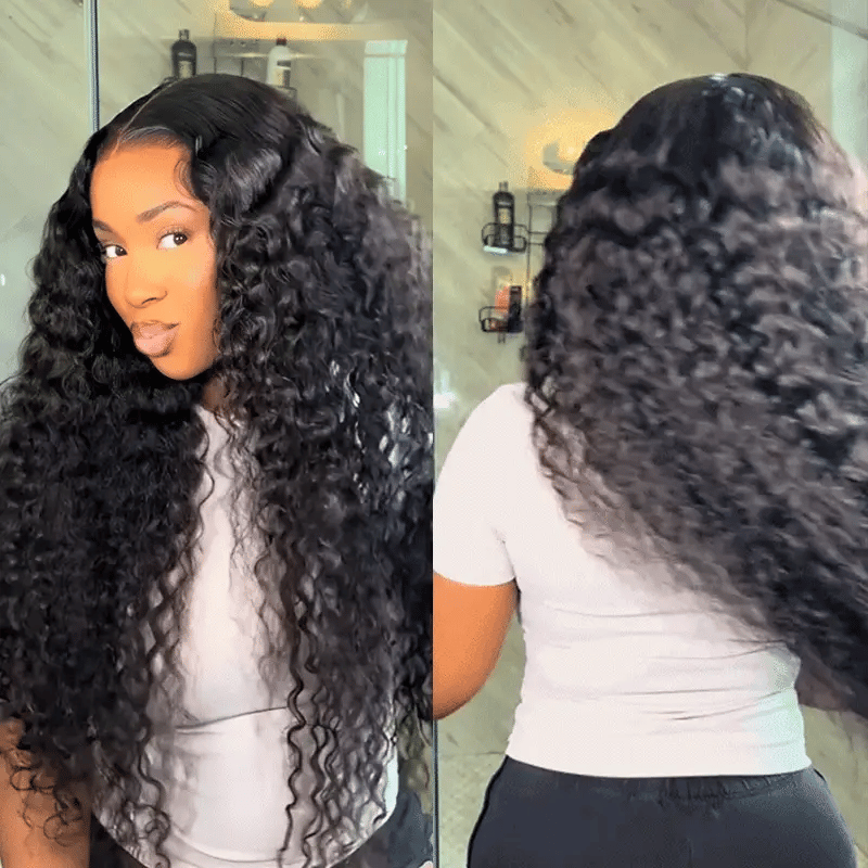 M-Cap Wear Go Water Wave 9x6 Pre-Bleached Tiny Knots Pre-Plucked HD Lace Glueless Wig