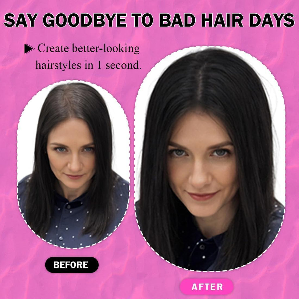 Hair Toppers for Women Real Human Clip In Topper No Bangs Upgrade Handmade Swiss Lace Base