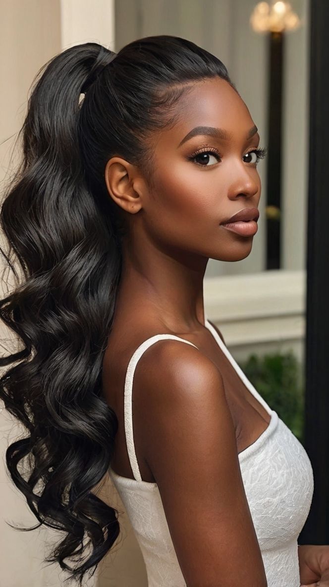 Body Wave Ponytail InvisiFit Strap Cap With Clip In 100% Human Hair