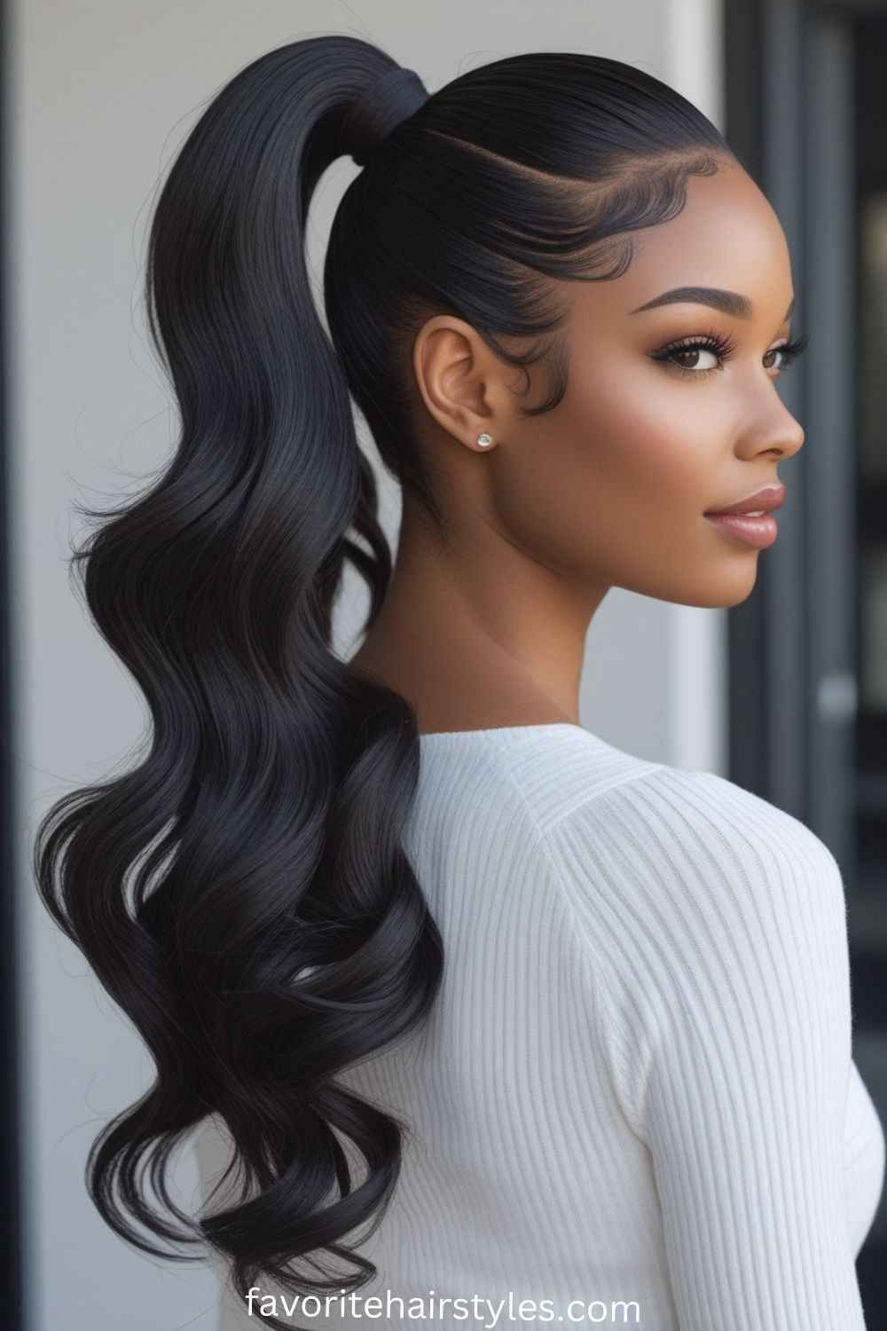 Body Wave Ponytail InvisiFit Strap Cap With Clip In 100% Human Hair